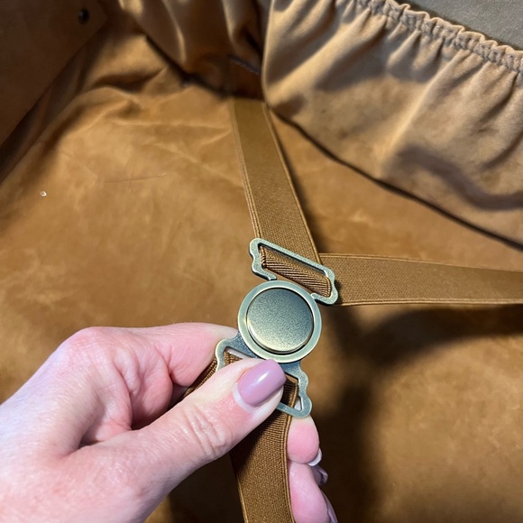 Patricia Nash Vintage Map Print Tan Leather Carryon Vertical Suitcase - Picture 10 of 15